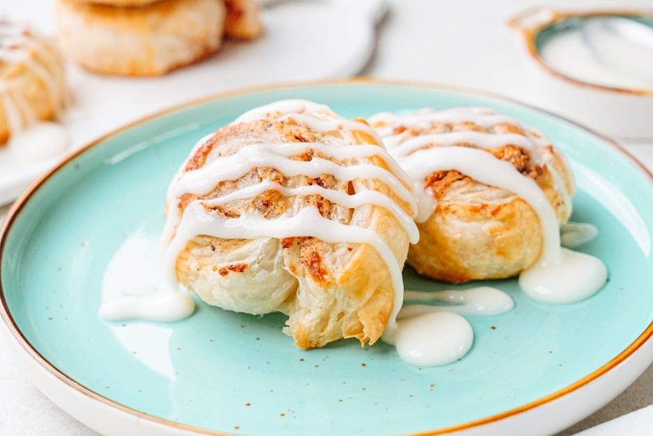 Nussschnecken mit Blätterteig