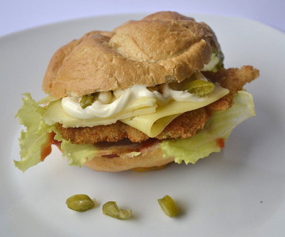Teuflische Schnitzelsemmel