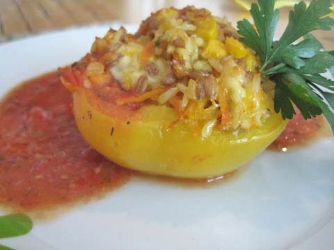 Gefüllte Paprika vegetarisch