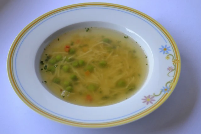Fr&uuml;hlingssuppe mit Nudeln