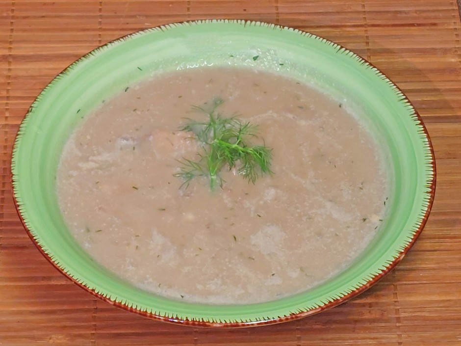 Fenchel-Anissuppe mit Seelachs