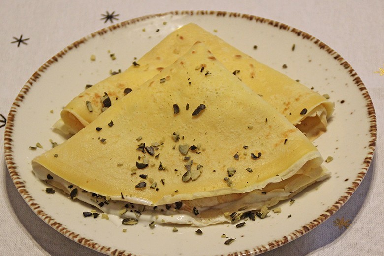 Palatschinken mit Topfenfülle