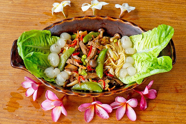 Eiernudeln mit Rindfleisch-Cap Cay