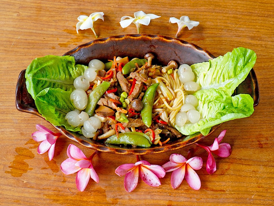 Eiernudeln mit Rindfleisch-Cap Cay