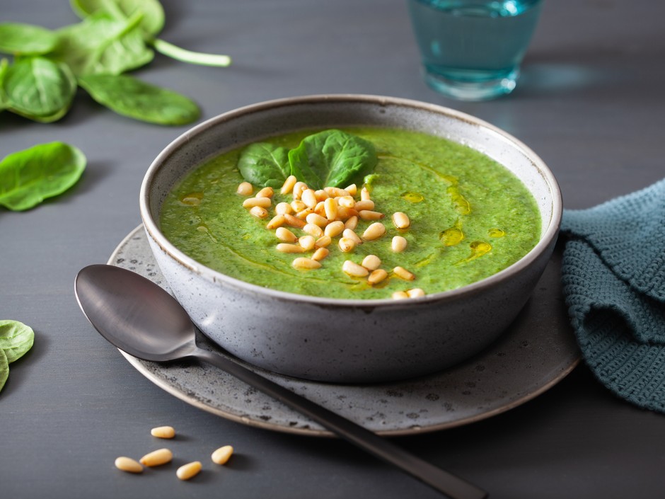 Brokkoli-Spinat-Suppe