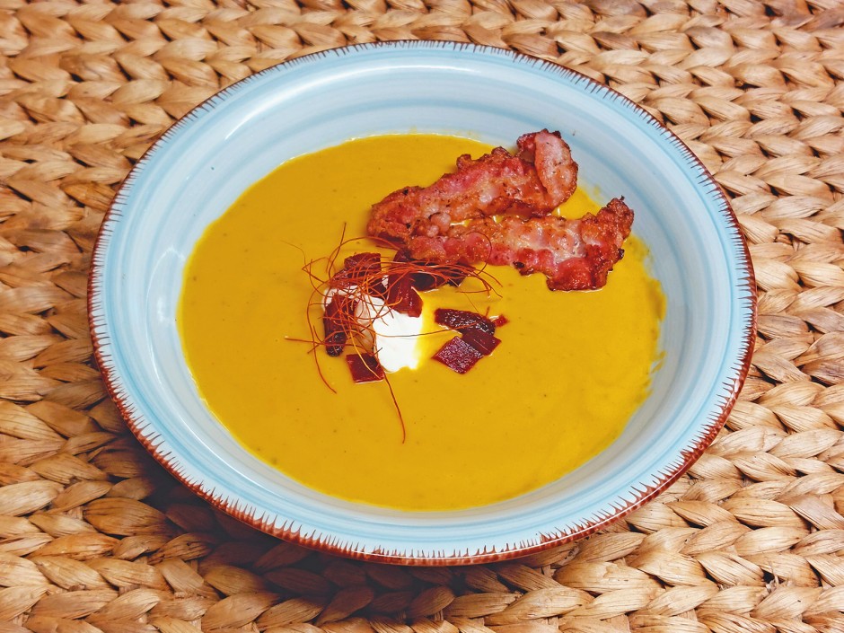 Kürbis-Rote Rüben-Suppe