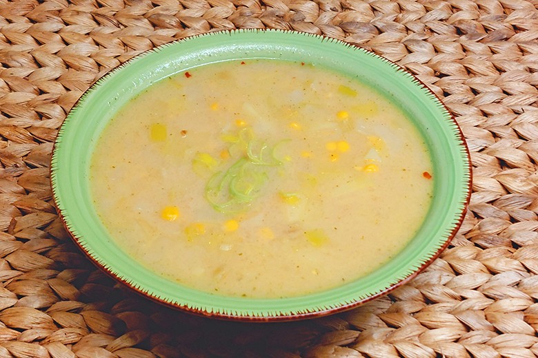 Lauch-Mais-Suppe