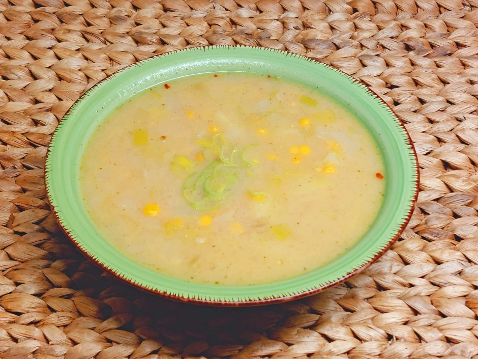 Lauch-Mais-Suppe