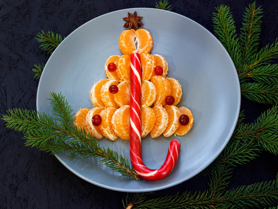 Mandarinen Weihnachtsbaum