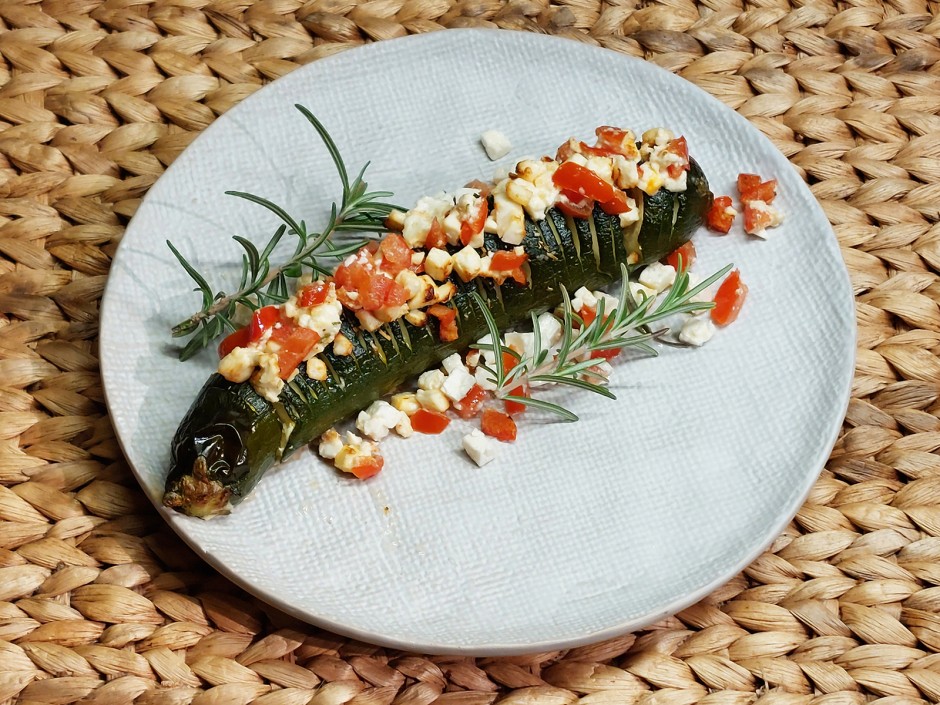 Hasselback-Zucchini