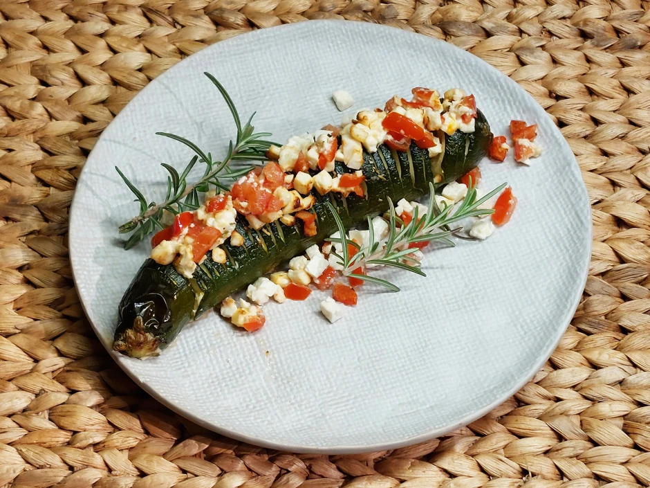 Hasselback-Zucchini