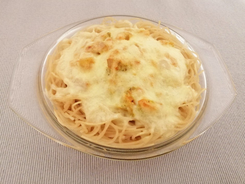 Überbackene Spaghetti