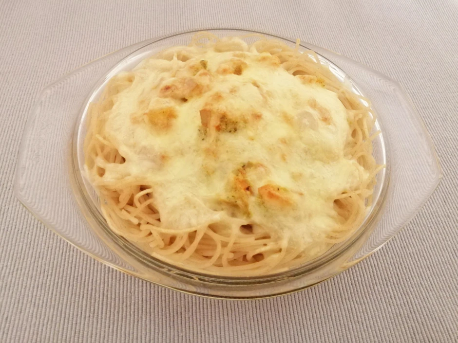 &Uuml;berbackene Spaghetti