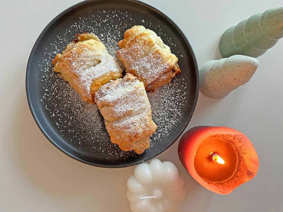 Butter-Nuss-Blätterteigtaschen
