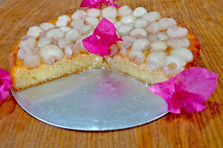 Longan-Torte mit Longan-Guss