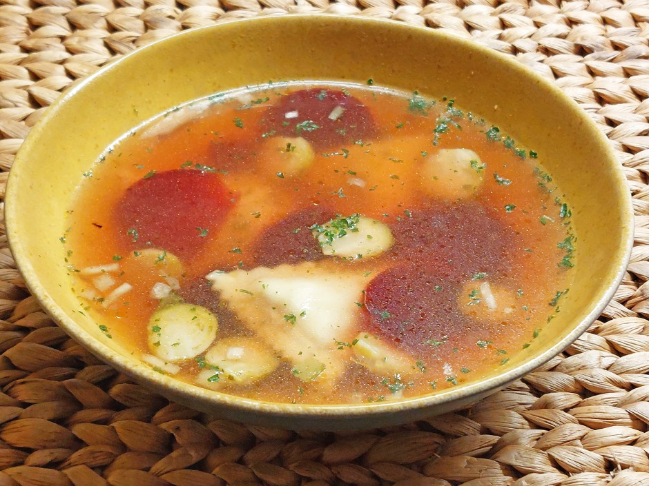Wintersuppe mit Tortellini