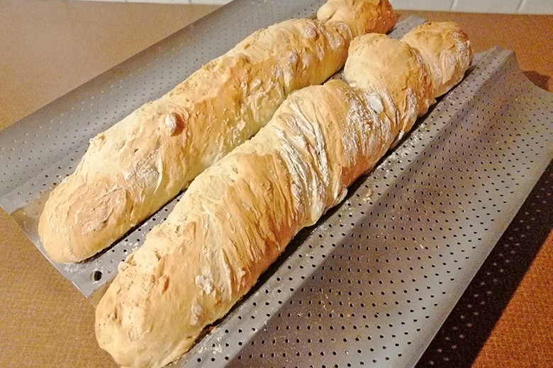 Baguette mit Kürbiskernen