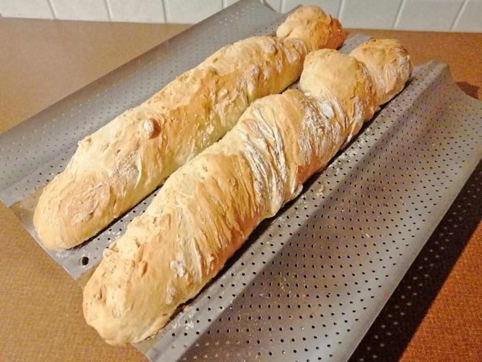 Baguette mit Kürbiskernen