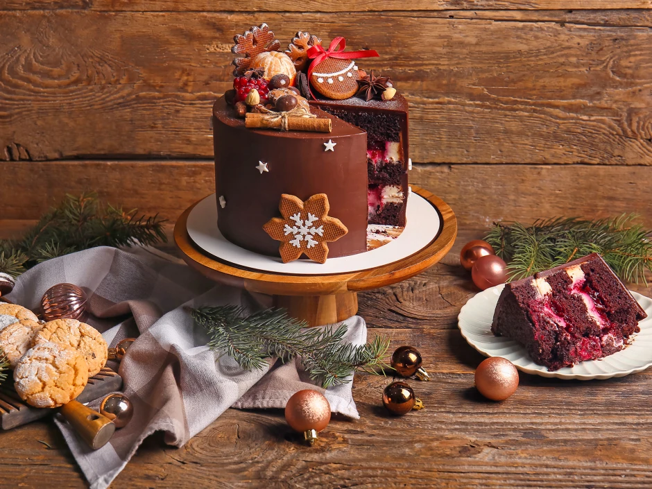 Weihnachtstorte Schwarzw&auml;lder Kirsch