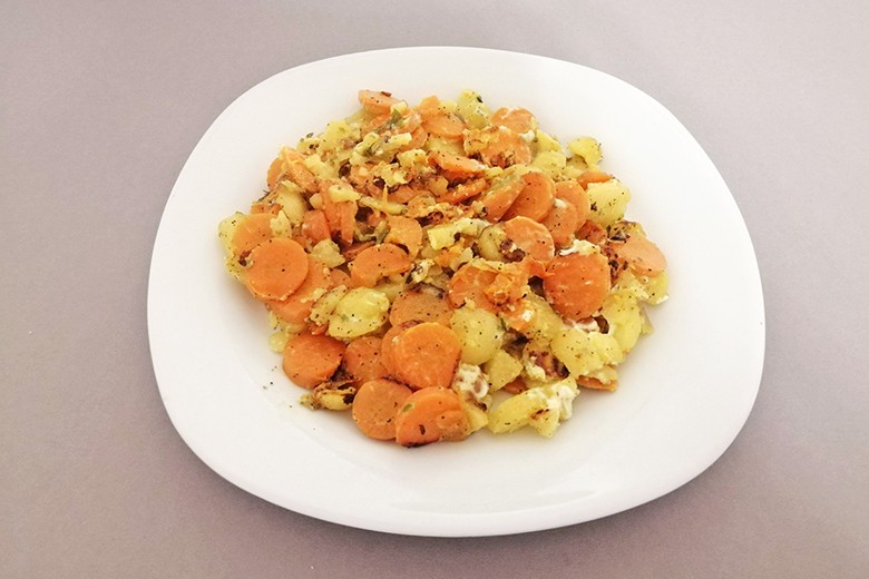 Karotten-Erdäpfel-Pfanne