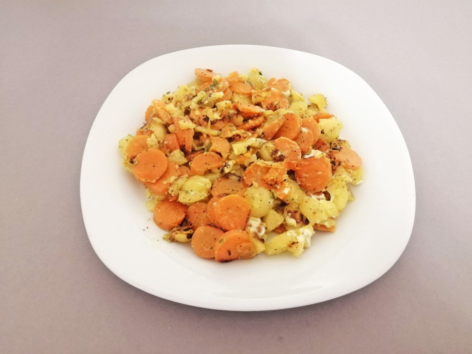 Karotten-Erdäpfel-Pfanne