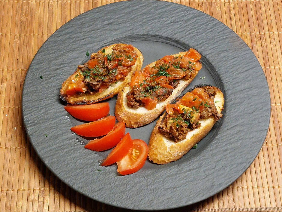 Crostini mit Hühnerleber
