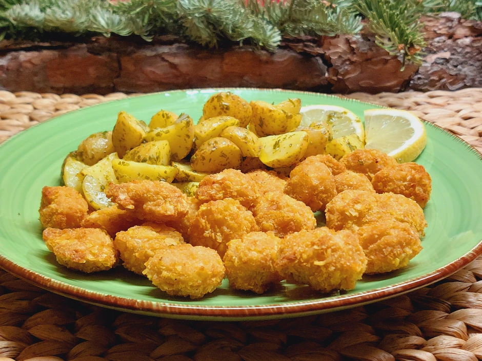 Puten-Nuggets mit Panko-Paniermehl