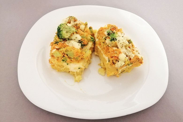 Polenta-Schnitten mit Gemüse