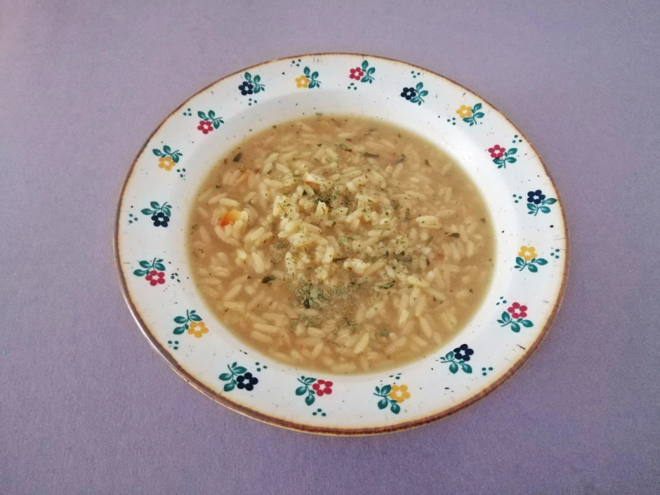 Einfache Reissuppe