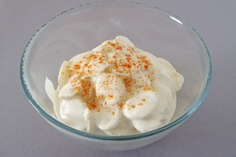 Erdäpfelsalat mit Mayonnaise