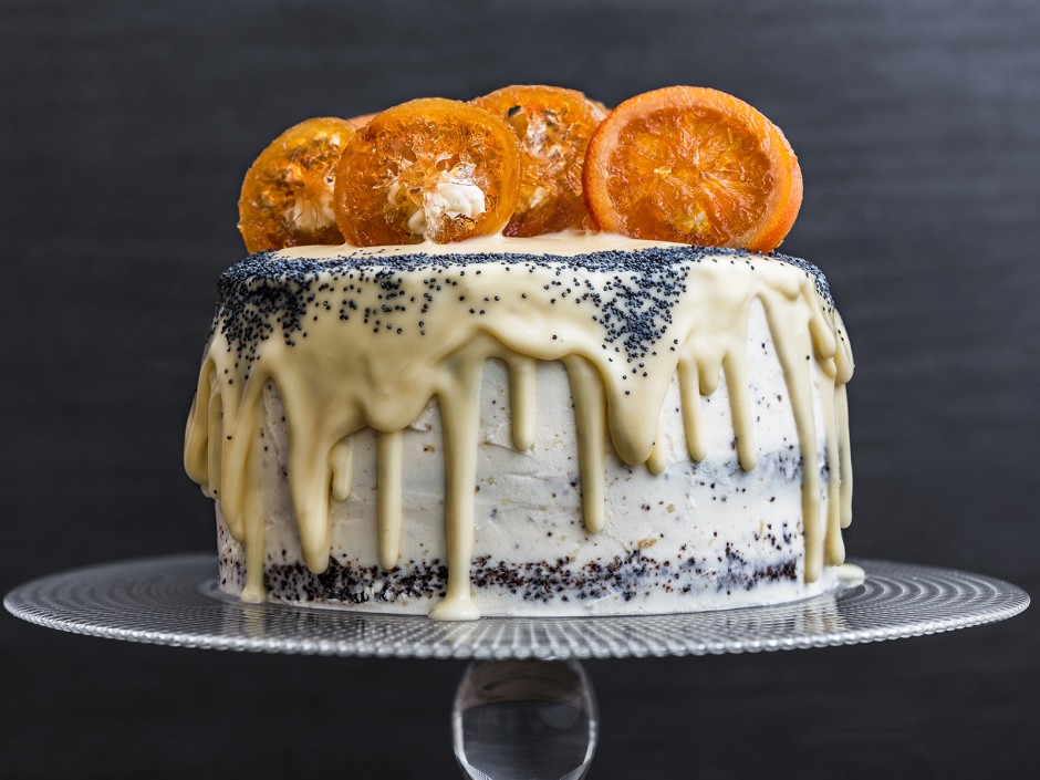Mohn-Weihnachtsspecial Torte