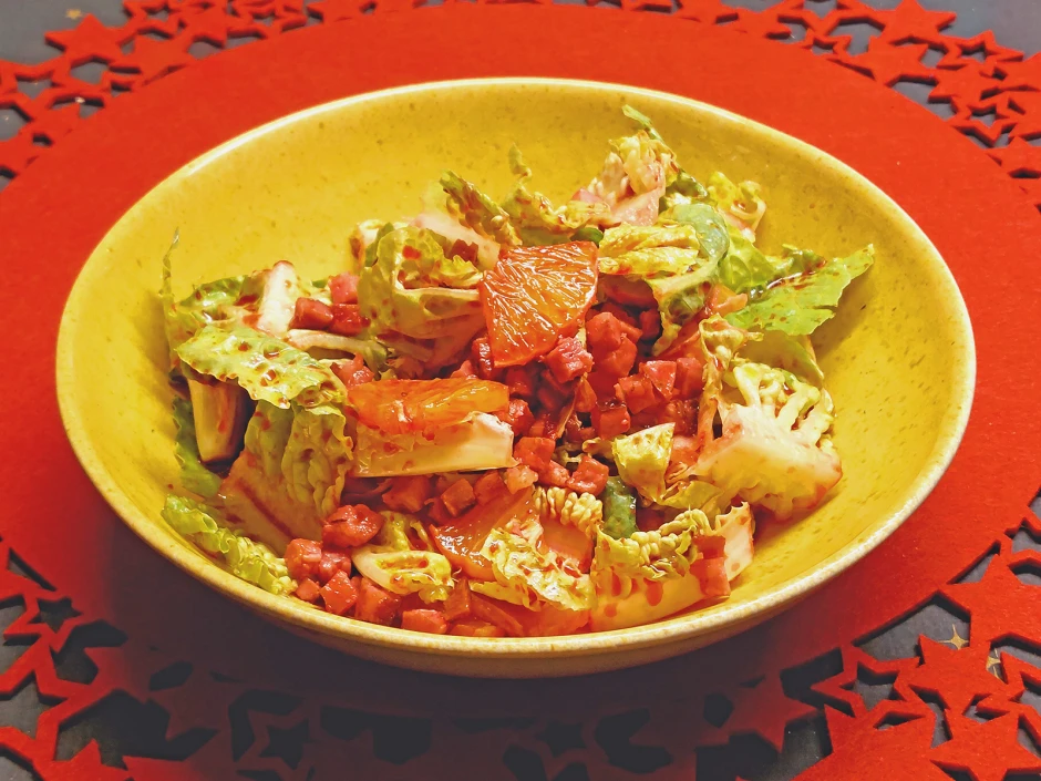 Salatherzen mit Rote-Rüben-Vinaigrette