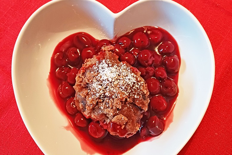 Lebkuchenknödel mit Spekulatius-Crumble