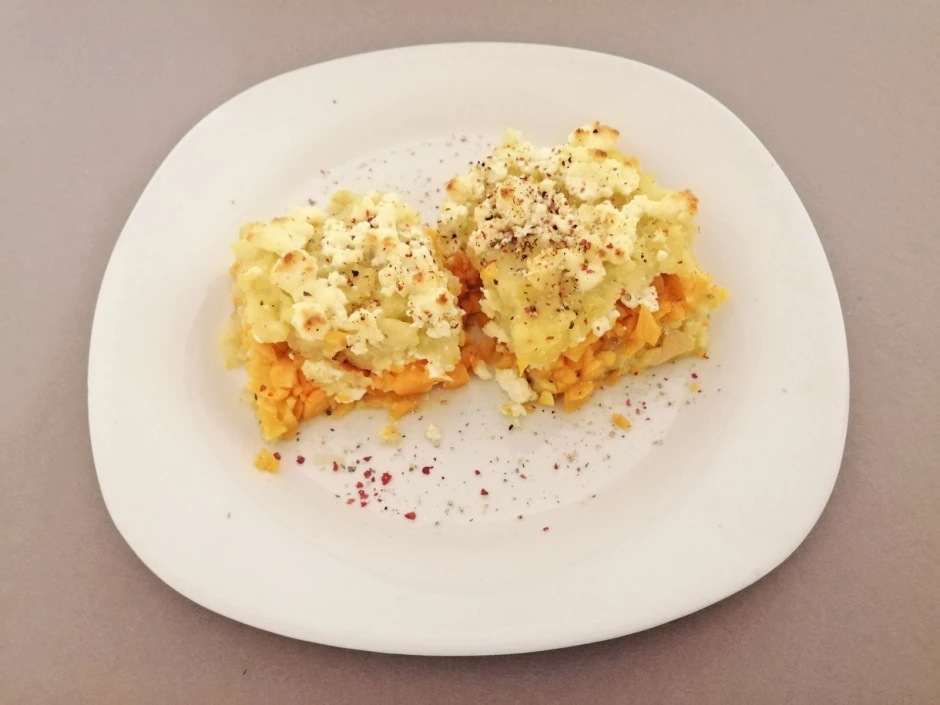 Erd&auml;pfel-K&uuml;rbis-Auflauf