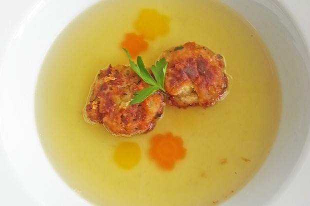 Kaspressknödelsuppe