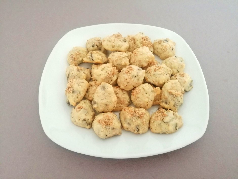 Eiklar-Häufchen mit Kürbiskernen