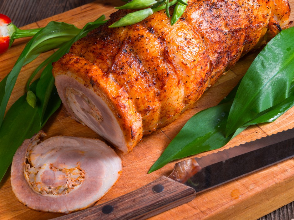 Gerollter Bärlauchbraten