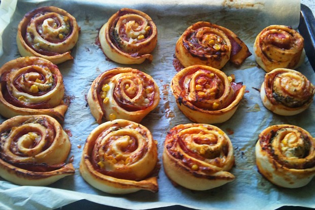 Feine Pizzaschnecken