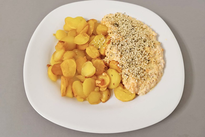 Bratkartoffeln mit Hanf-Karotten