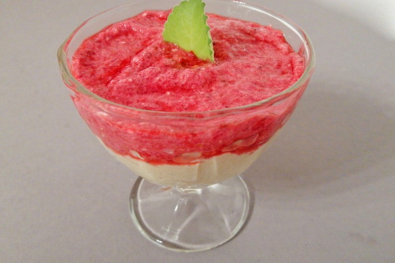 Polentacreme mit Ribiselmus