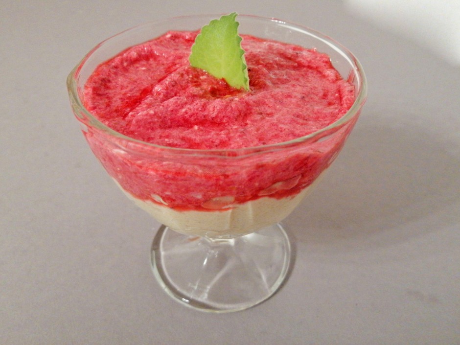 Polentacreme mit Ribiselmus