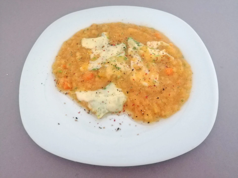 &Uuml;berbackenes Gem&uuml;se-P&uuml;ree
