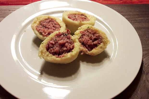 Schnelle Wurstknödel