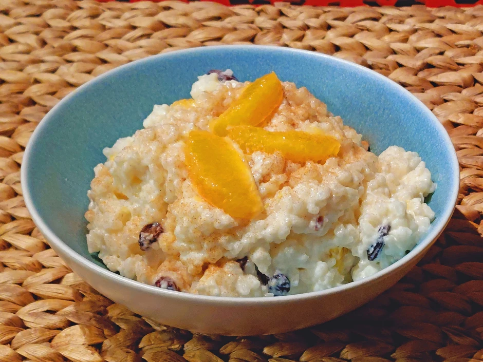 Orangen-Reis-Dessert