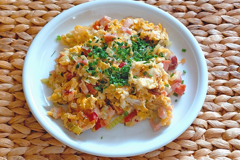 Jalapeno-Speck-Rühreier