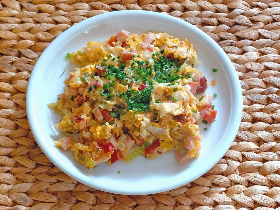 Jalapeno-Speck-Rühreier