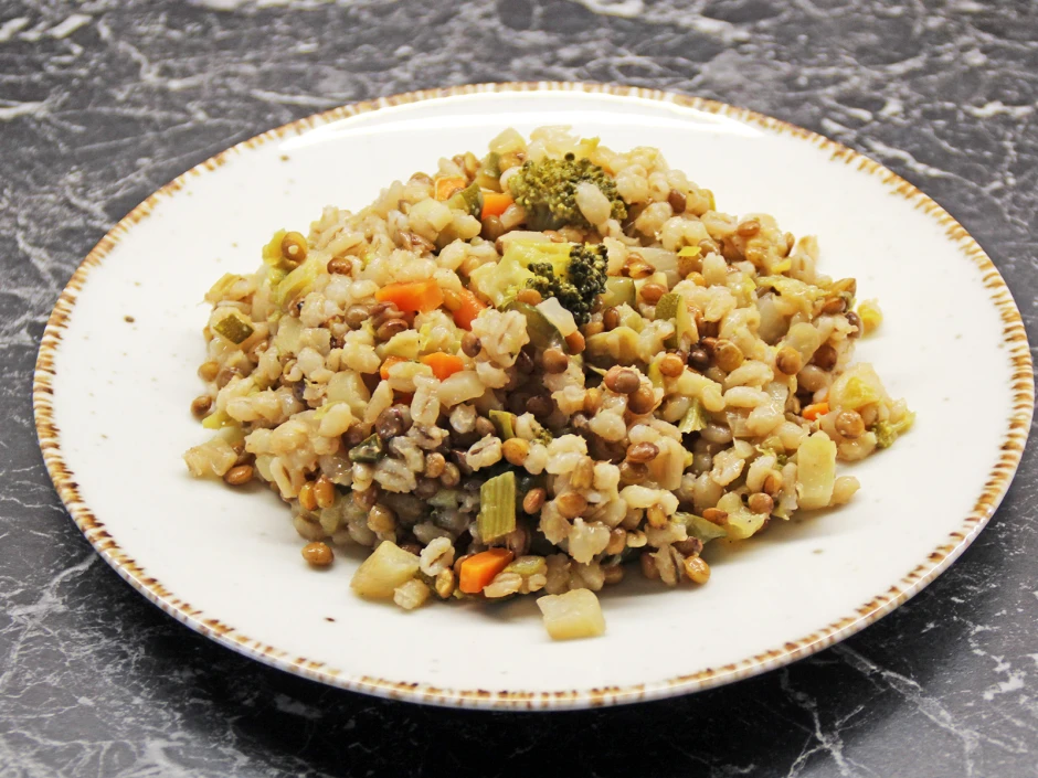 Gersten-Linsen-Risotto