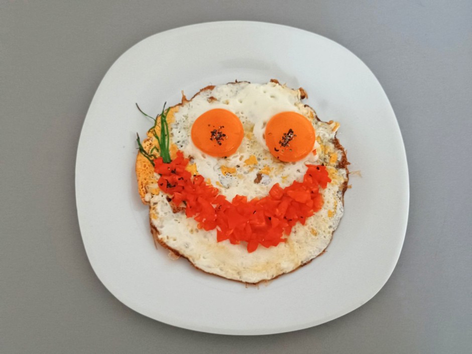 Spiegelei-Smiley