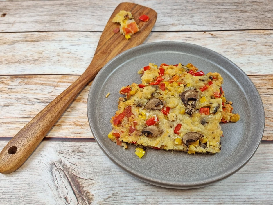 Sch&uuml;ttelpizza mit Champignons