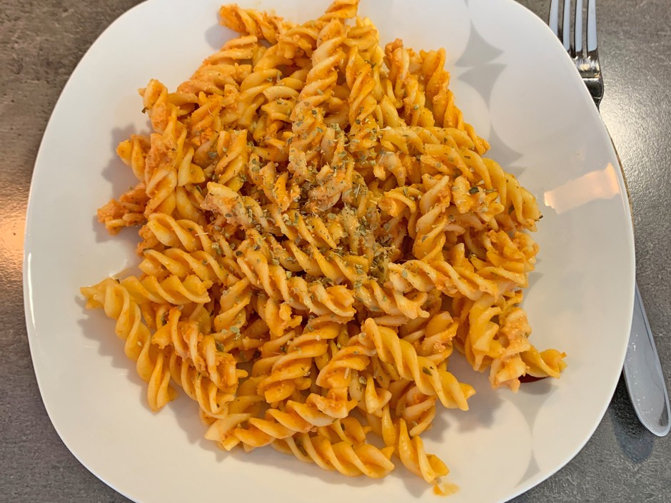 Schnelle Pasta mit Parmesan